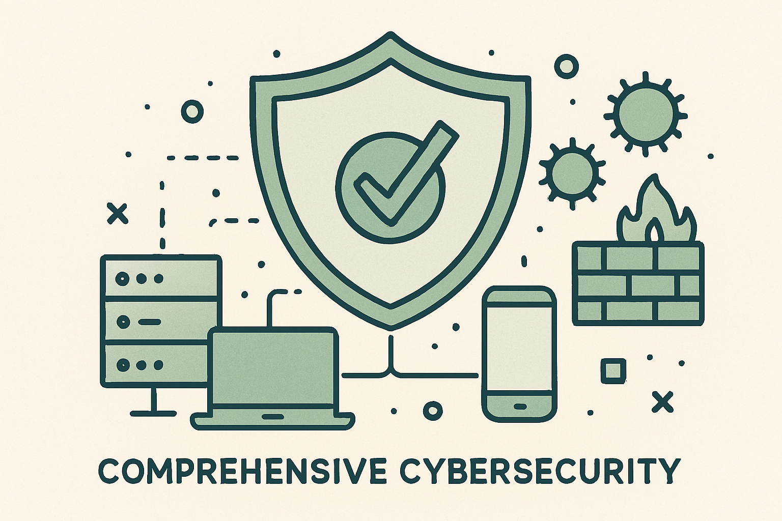 Comprehensive Cybersecurity illustration